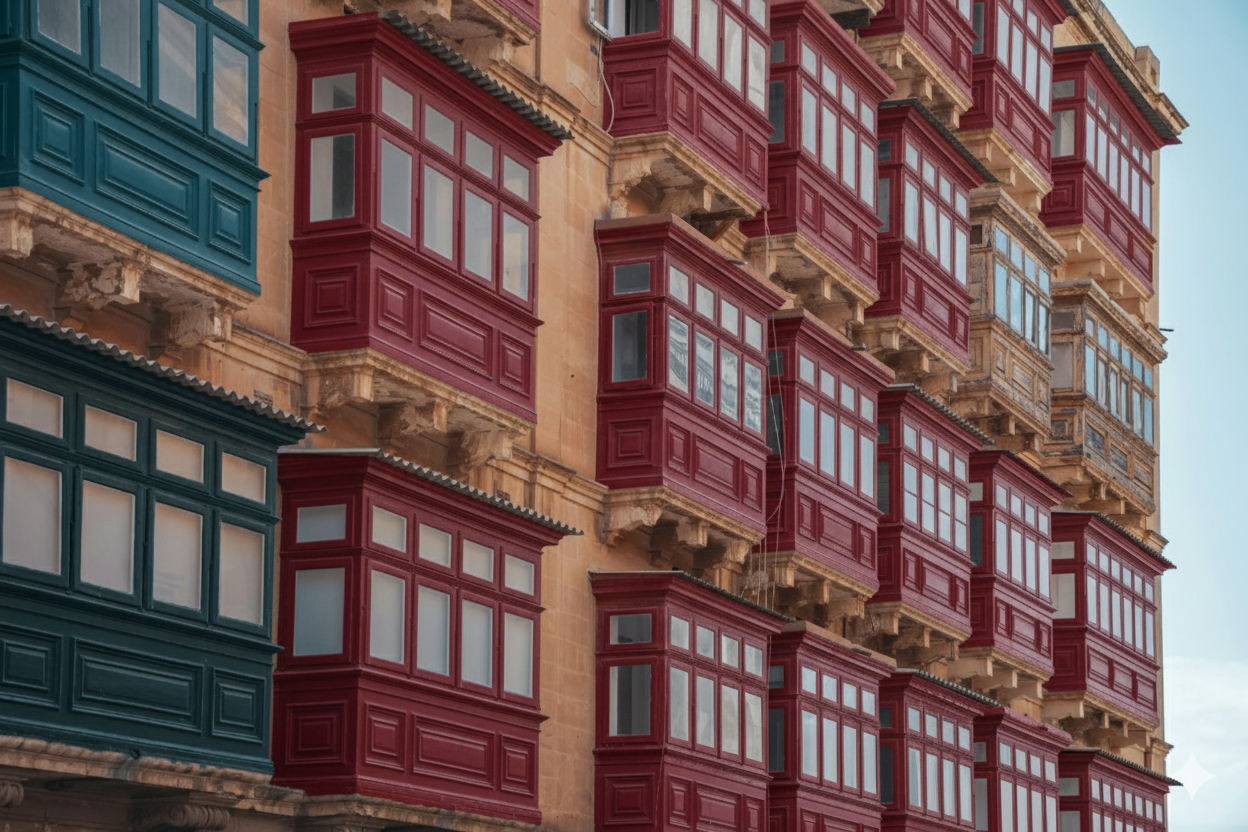 Image of Valletta Balconies